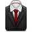 Manager Red Tie Icon 48x48 png